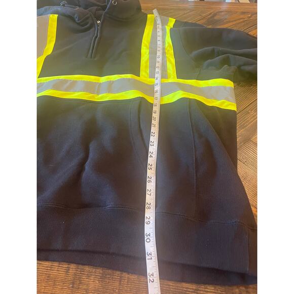 Aramark Reflective Pullover Sweatshirt Hoodie Jacket Men 2XL Utility Workwear - Picture 5 of 12